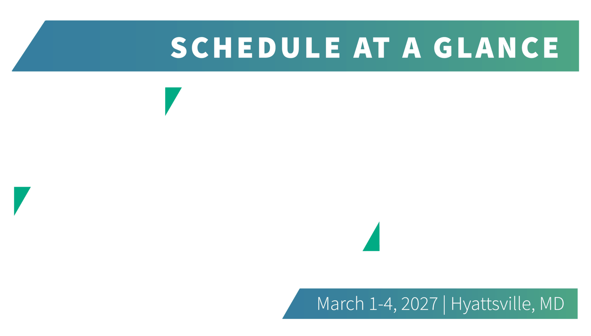 Forum Schedule at a Glance